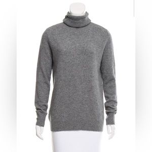 100% cashmere gray equipment turtleneck